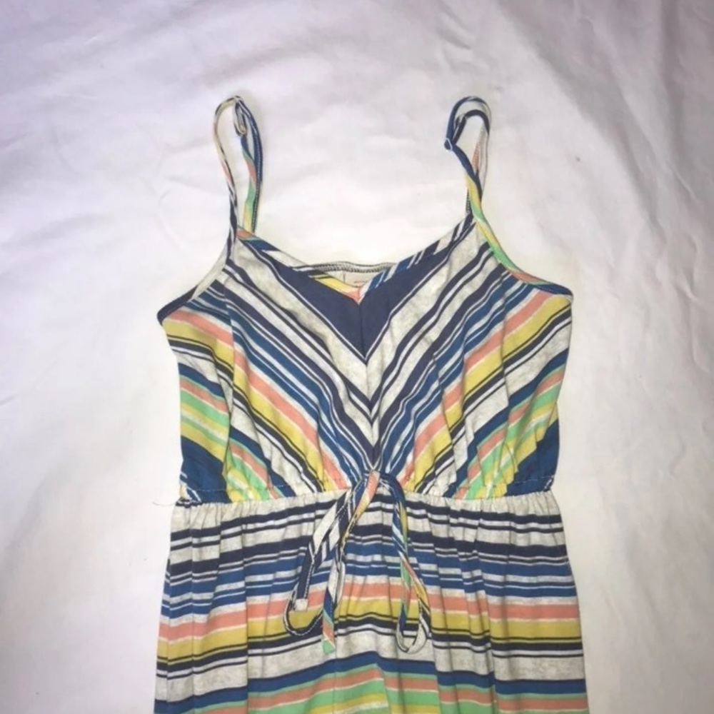 Colorful Striped Long Beach Dress